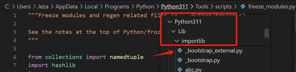 `importlib`包含有`_bootstrap.py`文件